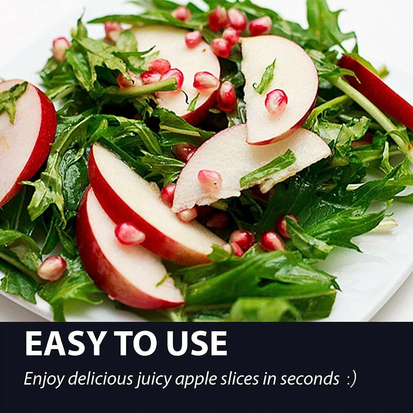 Premium Stainless Steel Apple Slicer, Corer and Divider, Easy to Use Kitchen Gadget